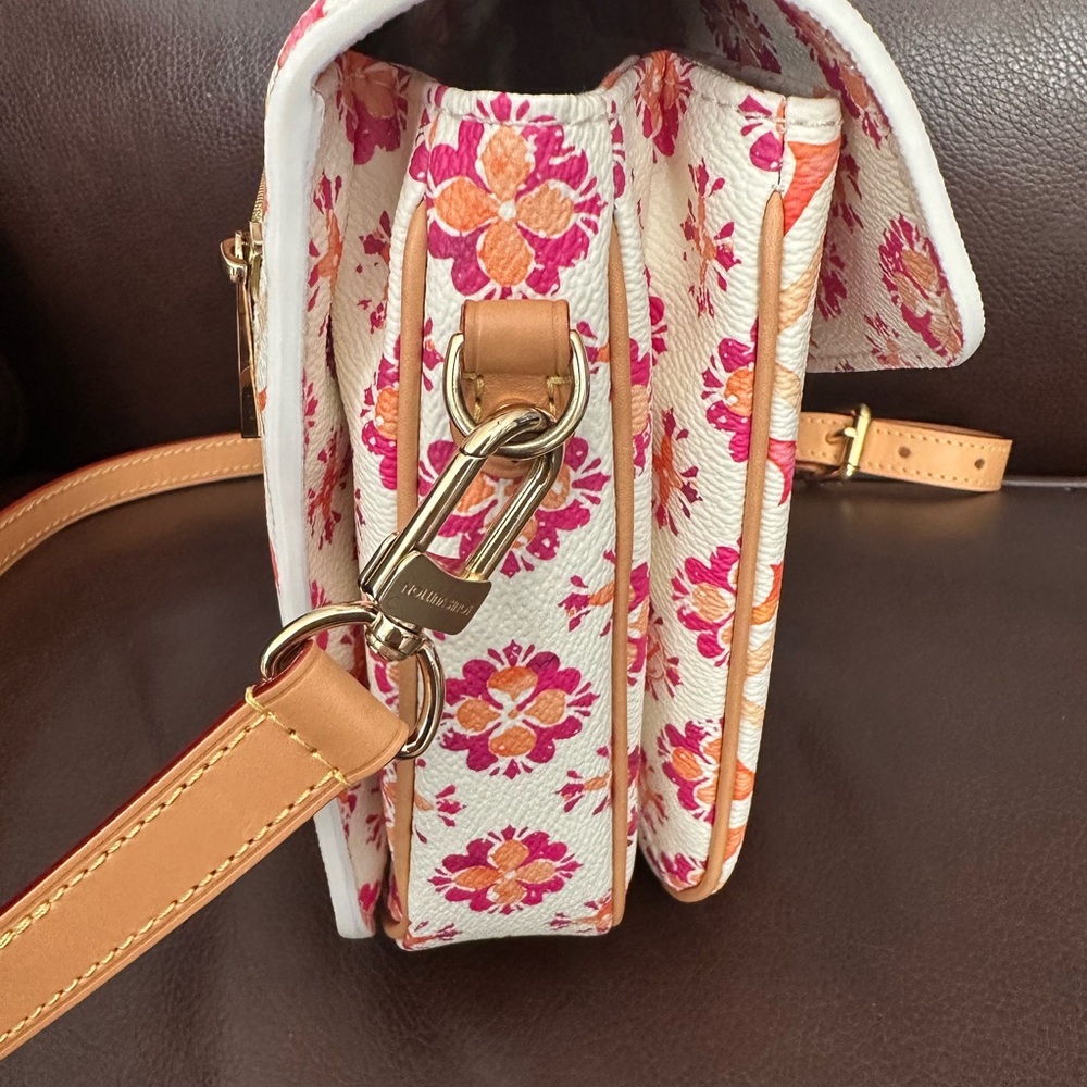 Louis Vuitton Floral Crossbody Bag in Pink and Orange - Picture 7 of 9